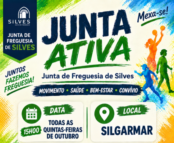JUNTA ATIVA na Silgarmar, todas as quintas-feiras