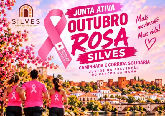 Outubro Rosa em Silves, com caminhada e corrida solidária