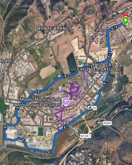 Percursos da caminhada/corrida Outubro Rosa